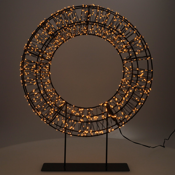 Julkrans på fot | Ø36cm | svart [123ink] LDR07325 - 2