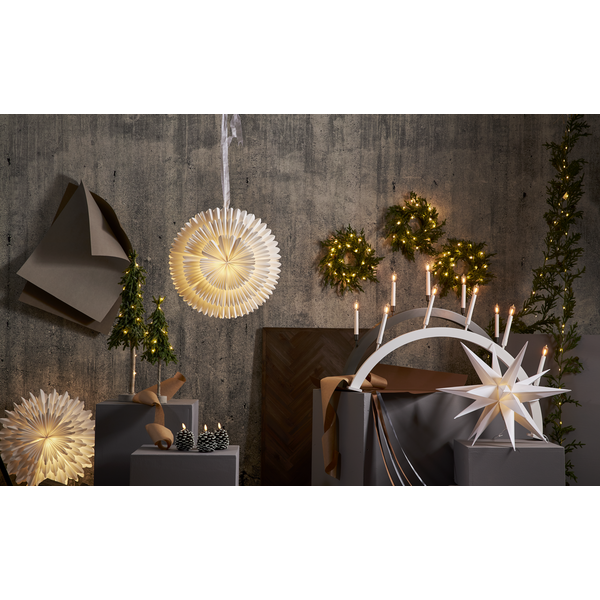 Julstjärna Alice för utomhusbruk | 57cm | vit [Star Trading] 505-10 361371 - 6