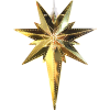 Julstjärna av metall | 35cm | Betlehem mässing [Star Trading] 711-00 500680 - 1
