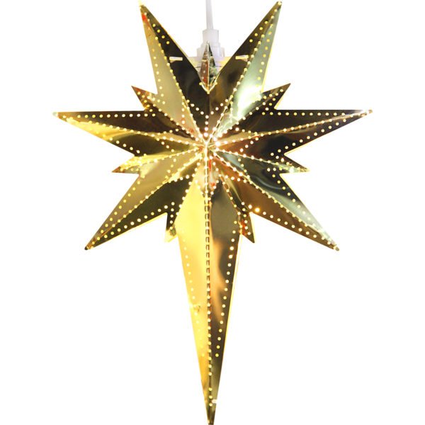 Julstjärna av metall | 35cm | Betlehem mässing 711-00 500680 - 1