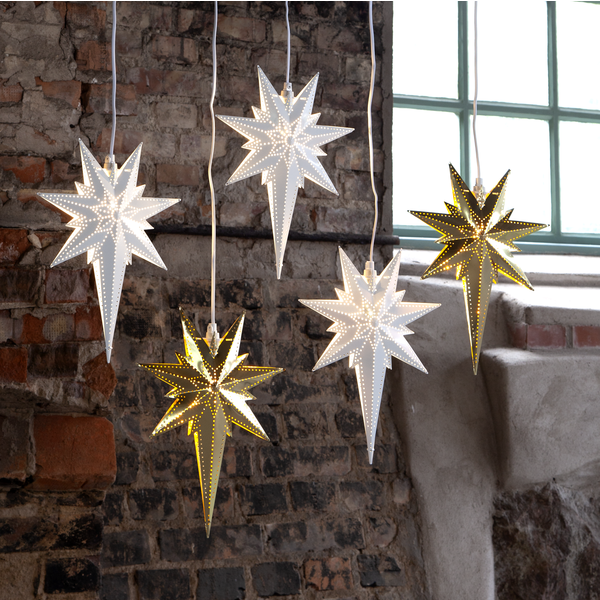Julstjärna av metall | 35cm | Betlehem vit [Star Trading] 711-48 500681 - 2