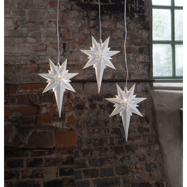 Julstjärna av metall | 35cm | Betlehem vit [Star Trading] 711-48 500681 - 3