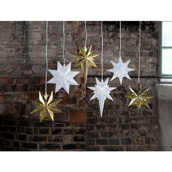 Julstjärna av metall | 35cm | Betlehem vit [Star Trading] 711-48 500681 - 4