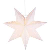Julstjärna av papper | 34cm | vit 236-50 361359