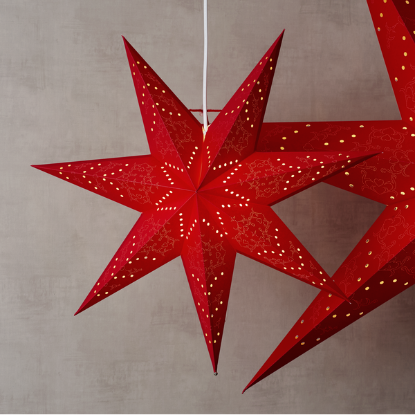 Julstjärna av papper | 51cm | Sensys Röd [Star Trading] 231-47-1 500684 - 2