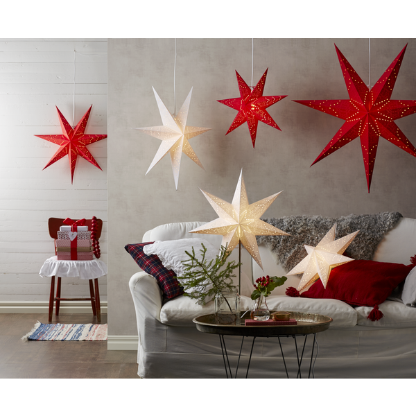 Julstjärna av papper | 51cm | Sensys Röd [Star Trading] 231-47-1 500684 - 3