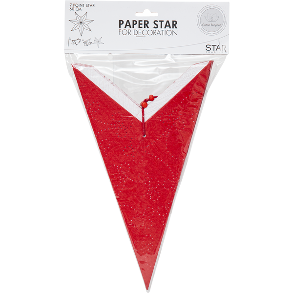 Julstjärna av papper | 63cm | röd 501-19 361364 - 6