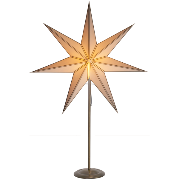 Julstjärna av papper på fot Nicolas | 80cm | vit [Star Trading] 234-82 501855 - 1