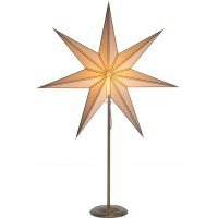 Julstjärna av papper på fot Nicolas | 80cm | vit [Star Trading] 234-82 501855
