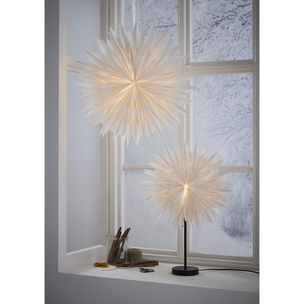 Julstjärna av papper på fot Winter | 60cm | vit [Star Trading] 502-28-1 501853 - 2