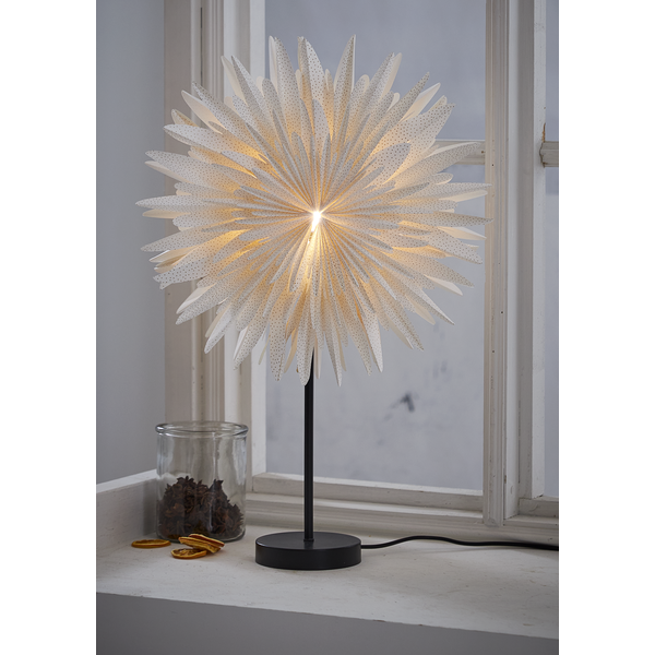 Julstjärna av papper på fot Winter | 60cm | vit [Star Trading] 502-28-1 501853 - 3