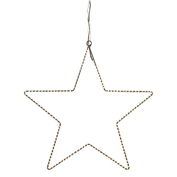 Julstjärna hängande | 37cm | svart [123ink] LDR07274 - 2