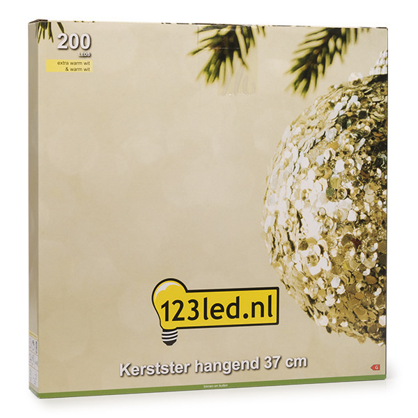 Julstjärna hängande | 37cm | svart [123ink] LDR07274 - 5