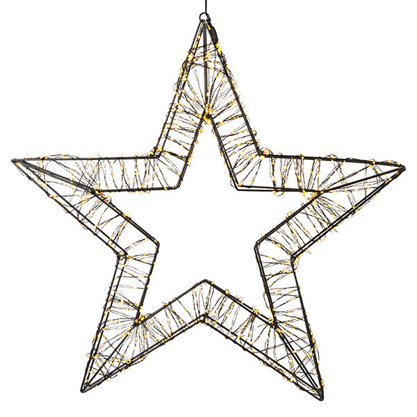 Julstjärna hängande 3D | 56cm | svart [123ink] LDR07269 - 2