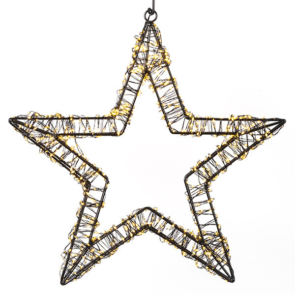 Julstjärna hängande 3D 36cm | svart [123ink] LDR07268 - 2