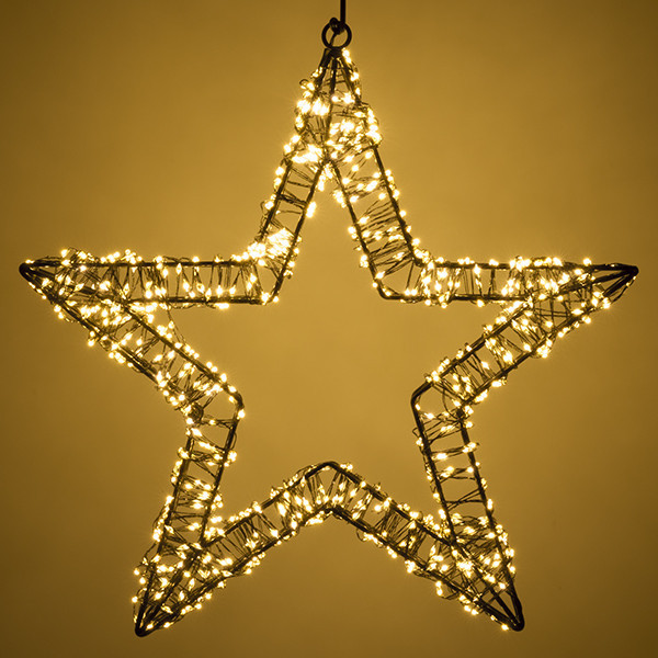 Julstjärna hängande 3D 36cm | svart [123ink] LDR07268 - 3