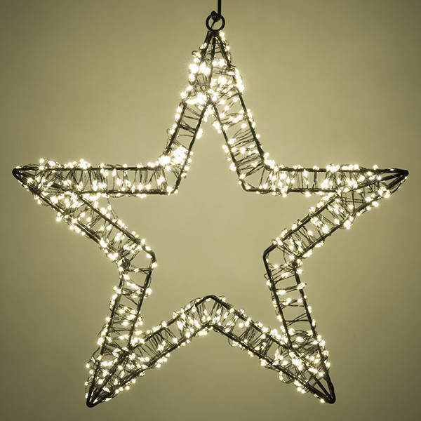 Julstjärna hängande 3D 36cm | svart [123ink] LDR07268 - 4