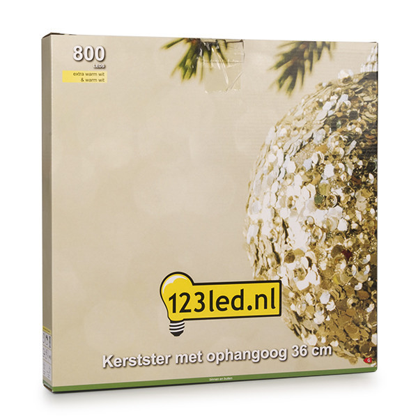 Julstjärna hängande 3D 36cm | svart [123ink] LDR07268 - 5