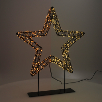 Julstjärna på fot | 36cm | svart [123ink]