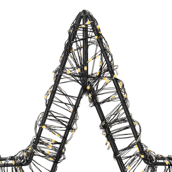 Julstjärna på fot | 36cm | svart [123ink] LDR07326 - 5