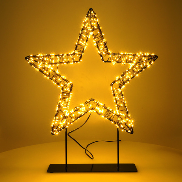 Julstjärna på fot 36cm | svart [123ink] LDR07326 - 2