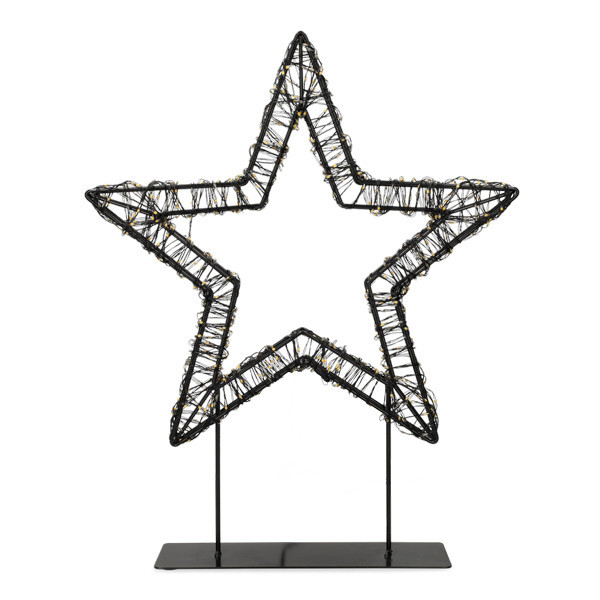 Julstjärna på fot 36cm | svart [123ink] LDR07326 - 4