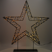 Julstjärna på fot 56cm | svart [123ink] LDR07327