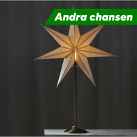 Julstjärna på fot (papper) 80cm | Nicolas vit [Star Trading]⭐ 502208