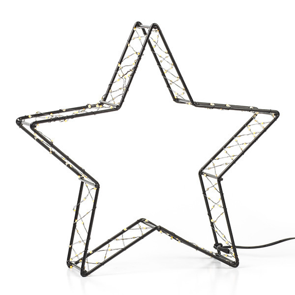 Julstjärna stående (batteridriven) 26cm | svart [123ink] LDR07285 - 2