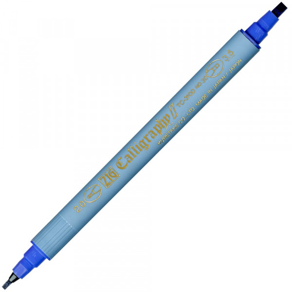 Kalligrafipenna 2.0/3.5mm | ZIG Calligraphy II TC-3100 | blå | 6st  360739 - 1
