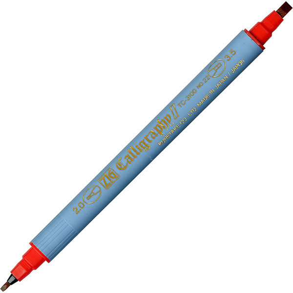 Kalligrafipenna 2.0/3.5mm | ZIG II TC-3100 | karmin TC-3100-22 360011 - 1