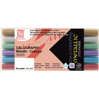 Kalligrafipenna 2.0/3.5mm | ZIG Metallic | sorterade färger | 6st MS-8400/6V 360455