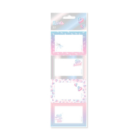 Kangaro ​​​​​​​Etiketter | 75 x 50mm | rosa med mönster | Kangaro Purple Passion | 24st K-PM010013 056729