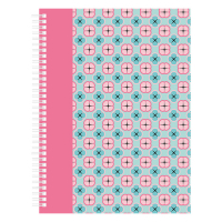 Kangaro ⭐Spiralblock A4 linjerat | 160 ark | Kangaro Pink Mint Retro K-21215 206883