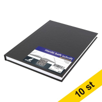 Kangaro Anteckningsbok A5 linjerat | svart | 80 ark | Kangaro | 10st  056759