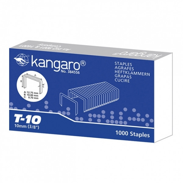 Kangaro Häftklammer T-10 | Kangaro | 1.000st K-7500111 204915 - 1
