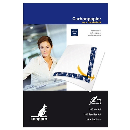 Karbonpapper A4 blå | Kangaro | 100 ark 205462 - 1