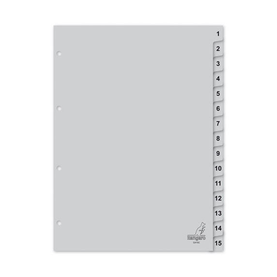 Pärmregister A4 | 1-15 | Kangaro | 4 hål 205053 - 1