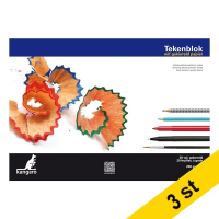 Kangaro Skissblock A3 | Kangaro | 200g | vitkornat papper | 20 ark | 3st  056695