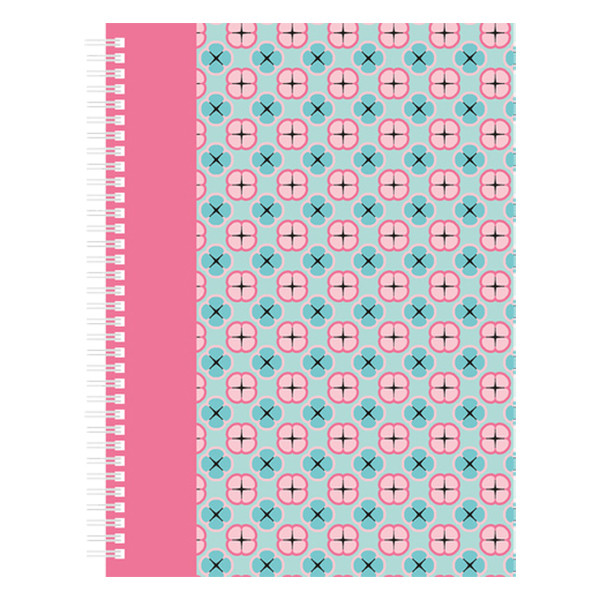 Kangaro Spiralblock A4 linjerat | 160 ark | Kangaro Pink Mint Retro K-21215 206883 - 1