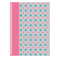 Kangaro Spiralblock A4 linjerat | 160 ark | Kangaro Pink Mint Retro K-21215 206883