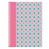 Spiralblock A4 linjerat | 160 ark | Kangaro Pink Mint Retro