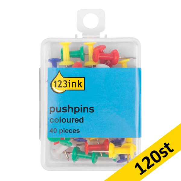 Kartnålar 10mm | olika färger | 123ink | 120st 423178 - 1