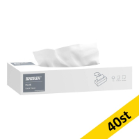 Ansiktsservett 100/fp | 2-lager | Katrin Plus Facial | vit | 40st SE200755