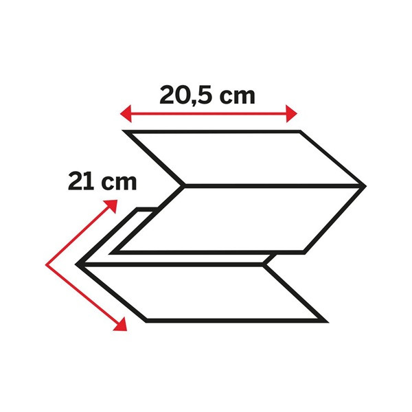 Ansiktsservett 100/fp | 2-lager | Katrin Plus Facial | vit SE200754 - 3