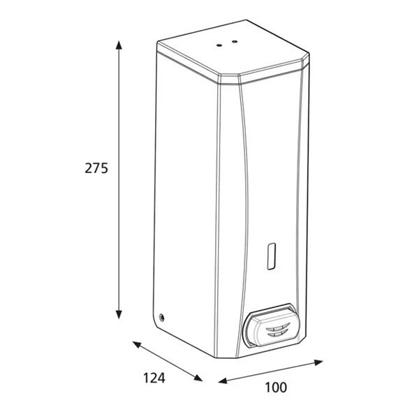 Dispenser för handtvål 1L | Katrin | rostfritt stål 360172 - 3