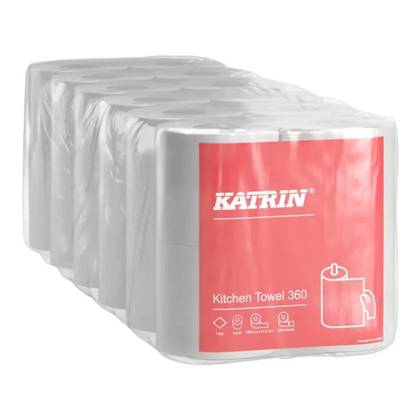 Hushållspapper 1-lag | Katrin 360 | 12st SE200843 - 3