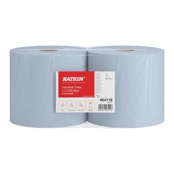 Industritorkrulle 2-lag | 380m | Katrin L2 | blå | 2st SE200851 - 1