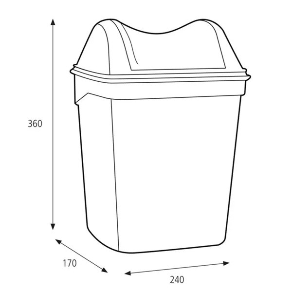 Sanitetsbehållare 8L | Katrin Lady | vit SE200885 - 2