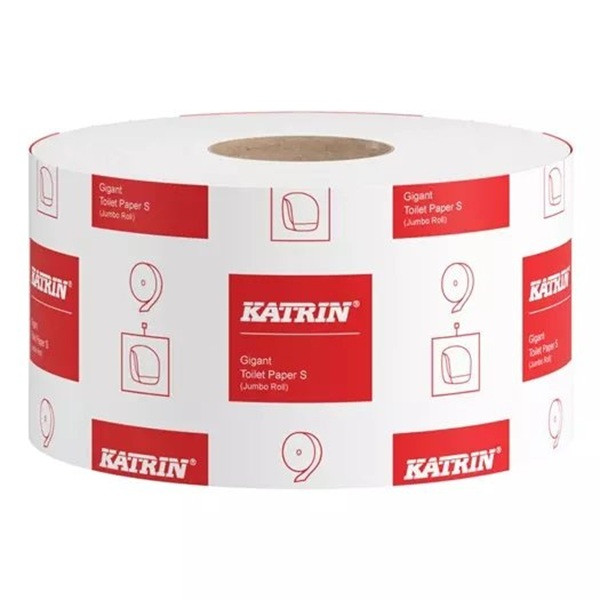 Toalettpapper 1-lag | 265m | Katrin Basic Gigant S | vit | 12st 360249 - 2